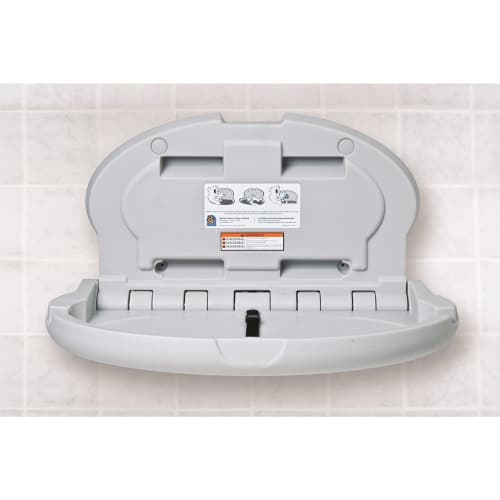 Koala Kare® Baby Changing Station, Horizontal Oval, Gray